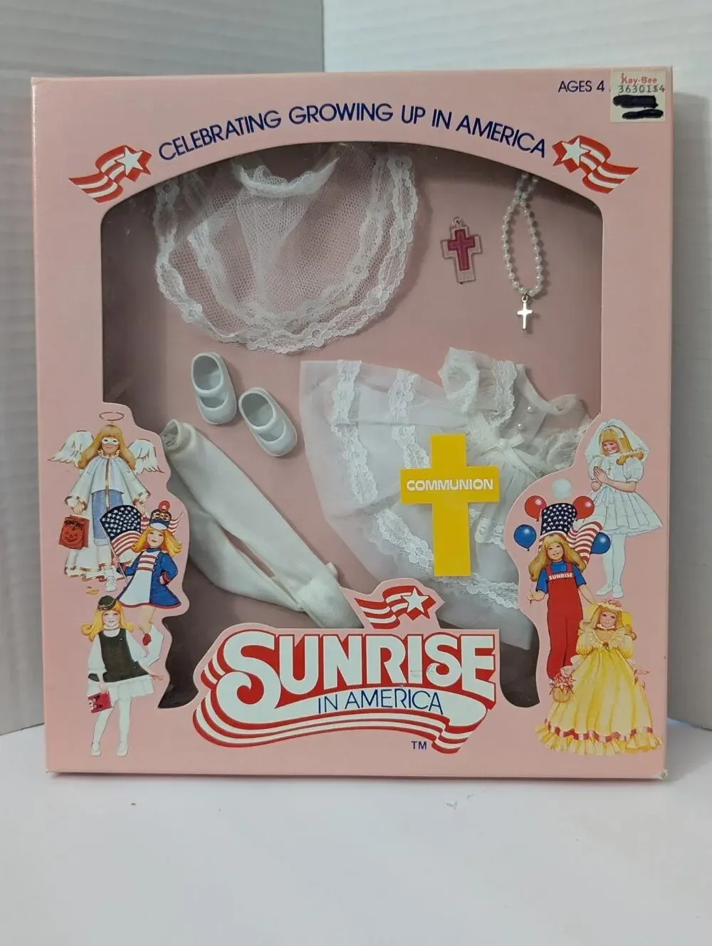 Vintage 1982 Sunrise in America Communion Outfit Gatabox Ltd NIB Rare